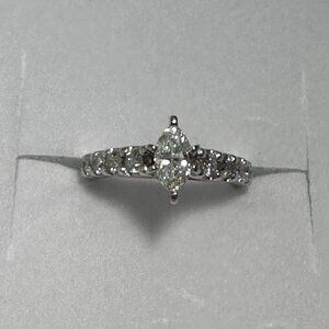 Marquise Diamond Engagement Ring